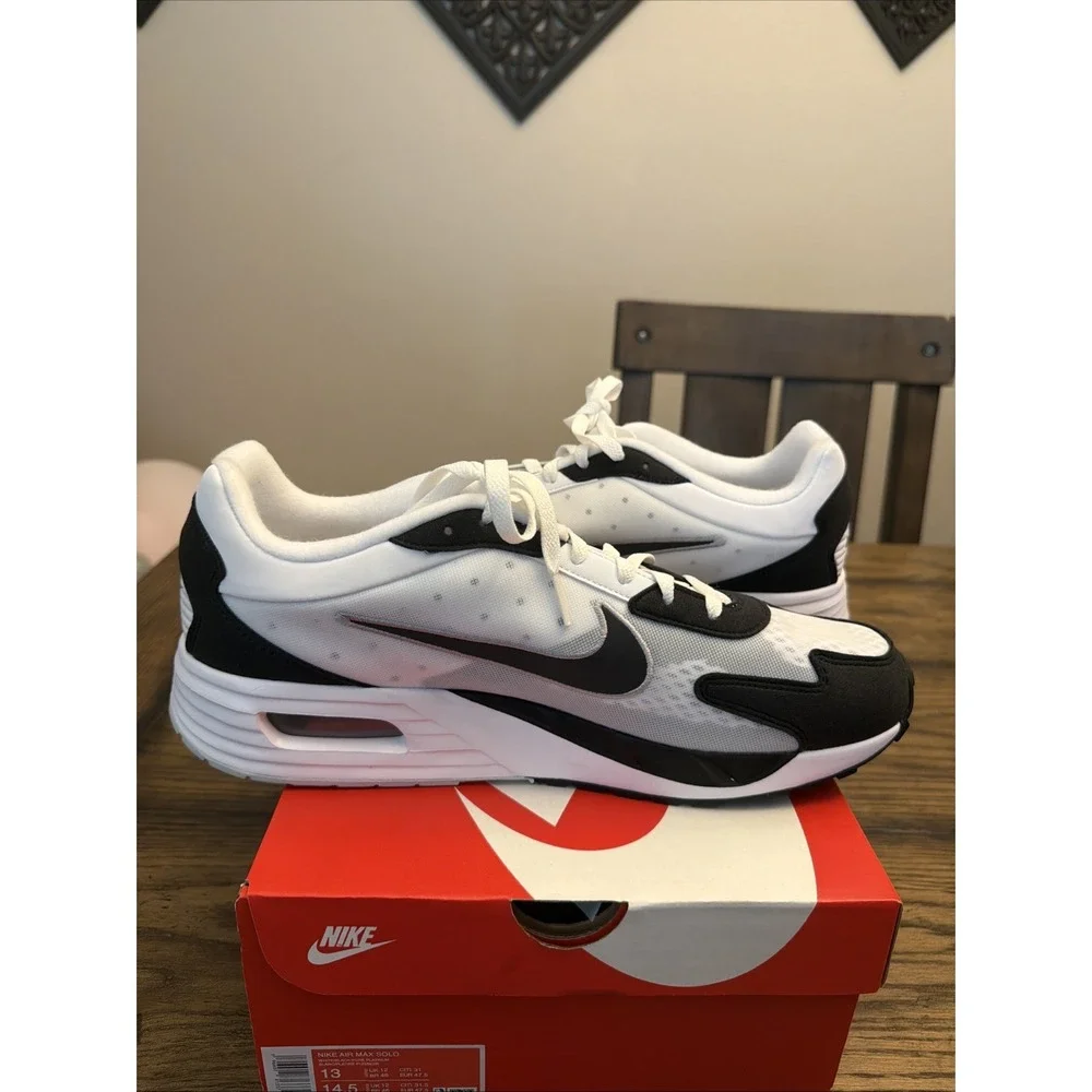 Nike Air Max Solo 'Black White' DX3666-100 Men's Shoes Sz 12.5